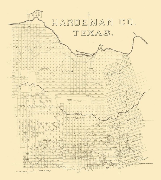 Picture of HARDEMAN COUNTY TEXAS - 1880