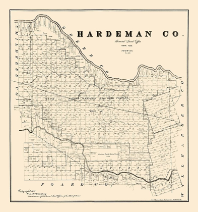 Picture of HARDEMAN COUNTY TEXAS - MCGAUGHEY 1891