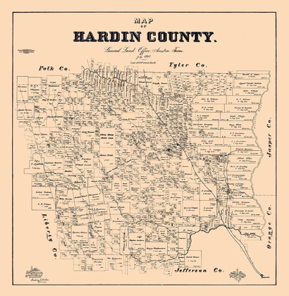 Picture of HARDIN COUNTY TEXAS - BAKER 1895