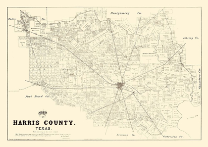 Picture of HARRIS COUNTY TEXAS - WALSH 1879