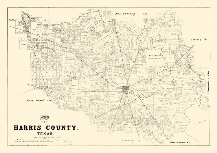 Picture of HARRIS COUNTY TEXAS - WALSH 1879