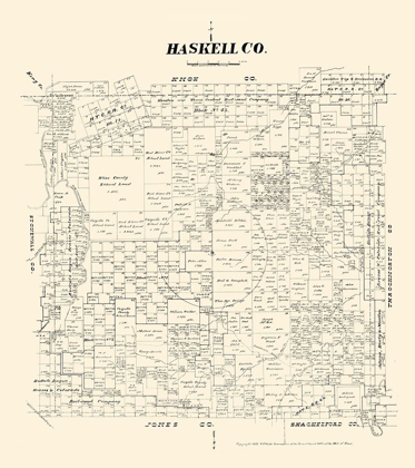 Picture of HASKELL COUNTY TEXAS - WALSH 1879