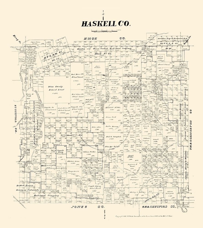 Picture of HASKELL COUNTY TEXAS - WALSH 1879