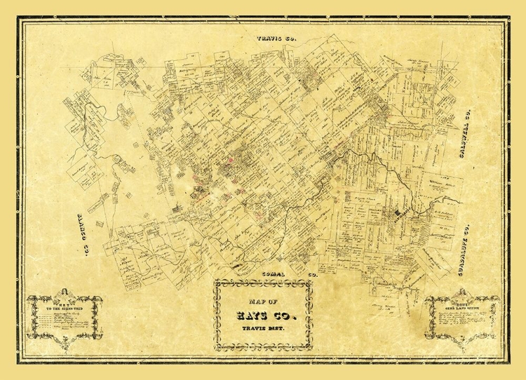Picture of HAYS COUNTY TEXAS - ARLITT 1861