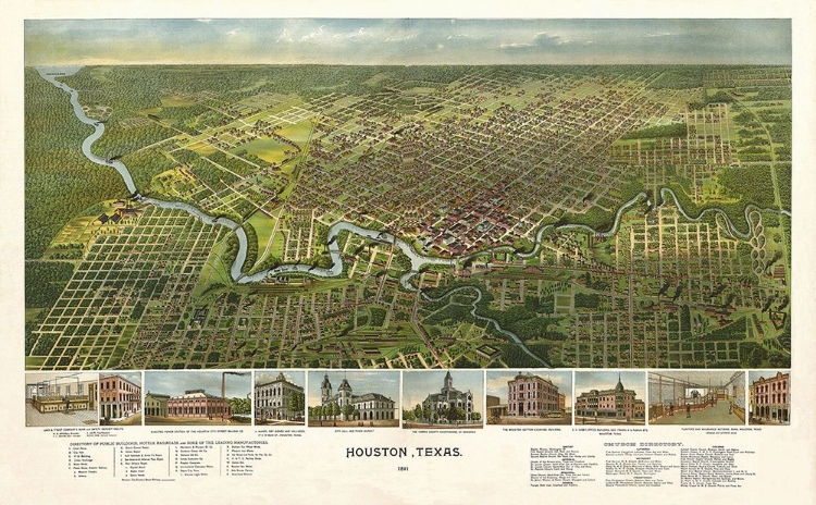 Picture of HOUSTON TEXAS - 1891