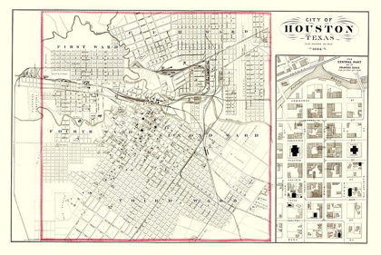 Picture of HOUSTON TEXAS - 1884