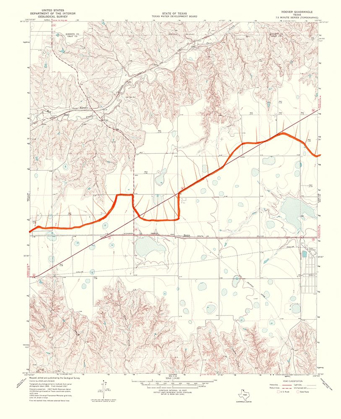 Picture of HOOVER TEXAS QUAD - USGS 1969