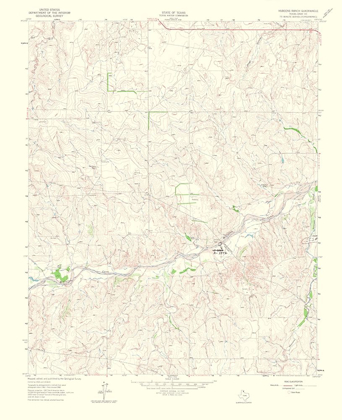 Picture of HUDGENS RANCH TEXAS QUAD - USGS 1965