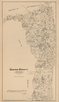 Picture of JASPER COUNTY TEXAS - WALSH 1879