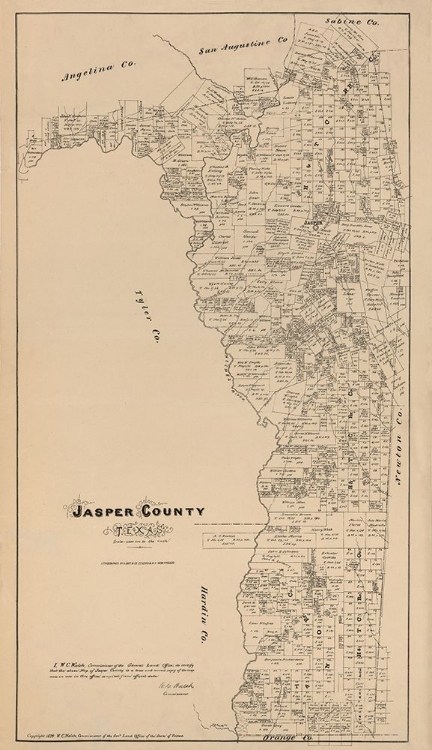 Picture of JASPER COUNTY TEXAS - WALSH 1879