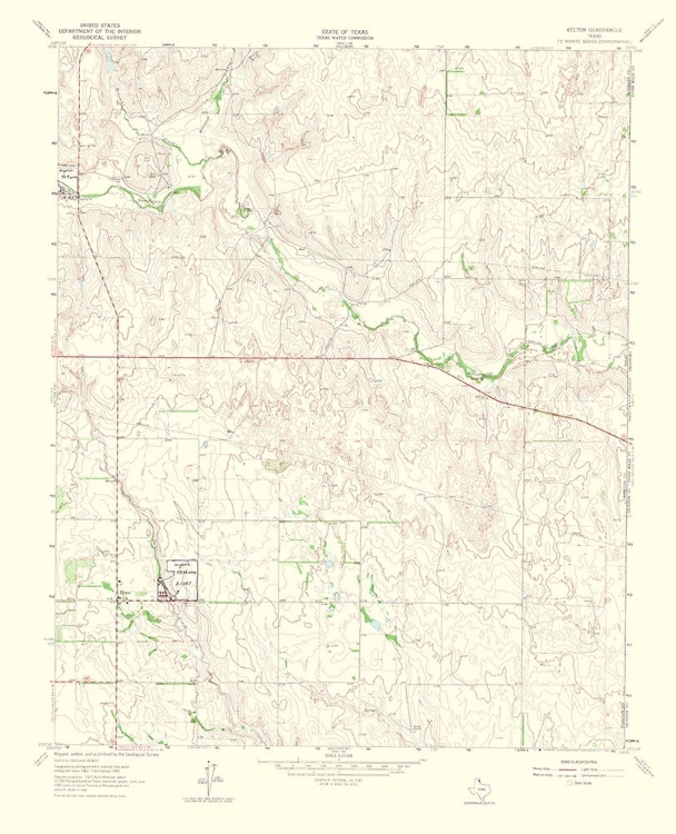 Picture of KELTON TEXAS QUAD - USGS 1965