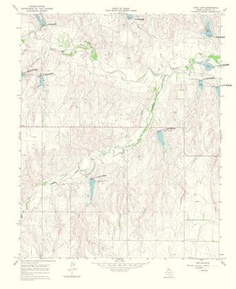 Picture of LAKE JUNE TEXAS QUAD - USGS 1969