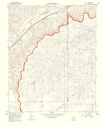 Picture of LORA TEXAS QUAD - USGS 1970