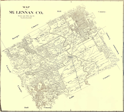 Picture of MCLENNAN TEXAS LANDOWNER - LAND OFFICE 1896