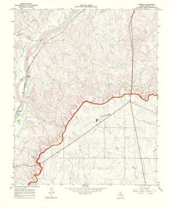 Picture of MENDOTA TEXAS QUAD - USGS 1969