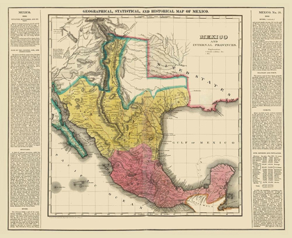 Picture of MEXICO - INTERNAL PROVINCES - TEXAS - CAREY 1822