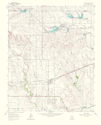 Picture of MOBEETIE TEXAS QUAD - USGS 1966