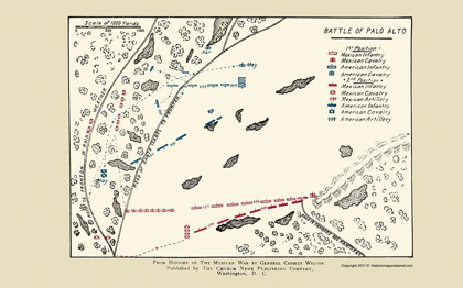 Picture of PALO ALTO BATTLE MAP 1892