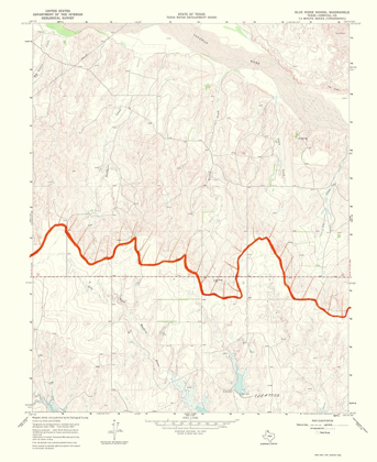 Picture of BLUE RIDGE PANHANDLE TEXAS QUAD - USGS 1969