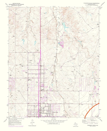 Picture of PLEASANT VALLEY TEXAS QUAD - USGS 1975