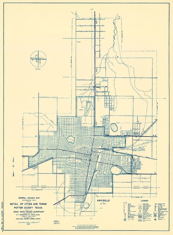 Picture of POTTER TEXAS HIGHWAY - HIGHWAY DEPT 1936