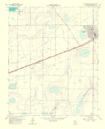 Picture of PANHANDLE WEST TEXAS QUAD - USGS 1967