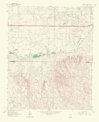 Picture of RAMSDELL TEXAS QUAD - USGS 1967