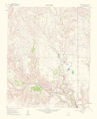 Picture of ROACH RANCH TEXAS QUAD - USGS 1963