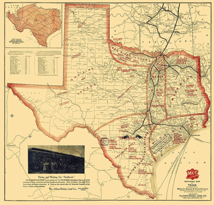 Picture of MISSOURI, KANSAS AND TEXAS RAILROAD - PARKER 1907