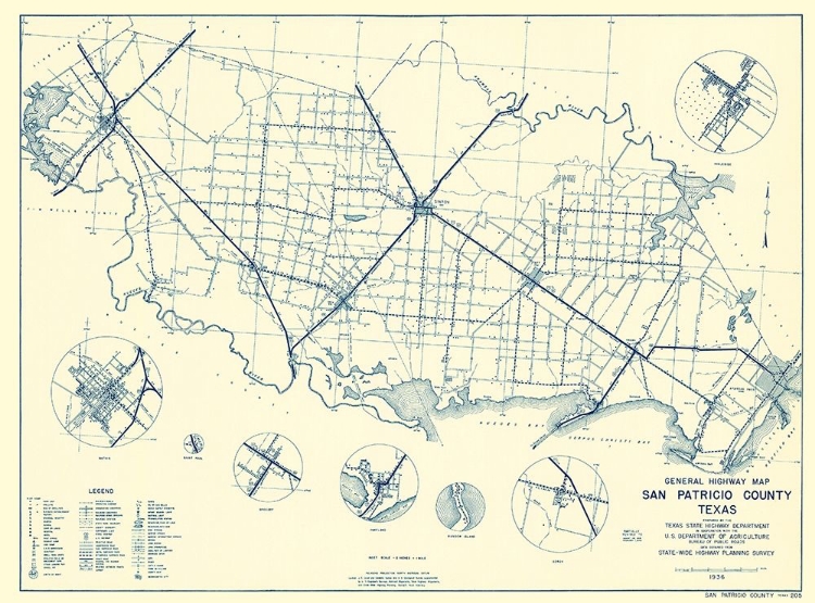 Picture of SAN PATRICIO TEXAS HIGHWAY - HIGHWAY DEPT 1936