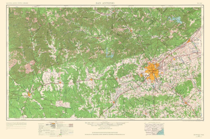 Picture of SAN ANTONIO TEXAS QUAD - USGS 1964