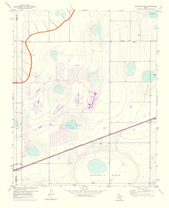 Picture of SEVENMILE BASIN TEXAS QUAD - USGS 1975