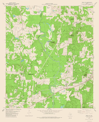 Picture of TODD CITY TEXAS QUAD - USGS 1982