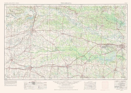 Picture of TEXARKANA TEXAS QUAD - USGS 1953