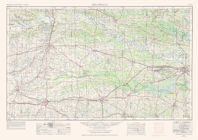 Picture of TEXARKANA TEXAS QUAD - USGS 1953