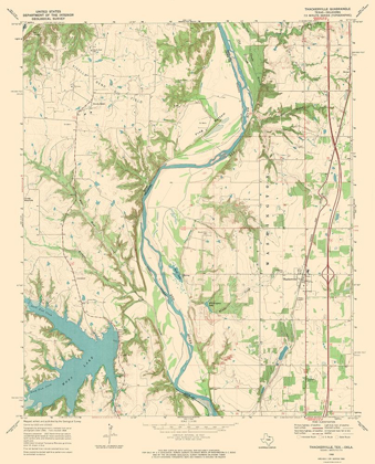Picture of THACKERVILLE TEXAS OKLAHOMA QUAD - USGS 1968