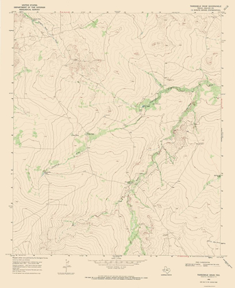 Picture of THREE MILE DRAW TEXAS QUAD - USGS 1968