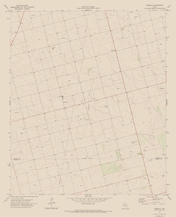 Picture of TENMILE TEXAS QUAD - USGS 1970