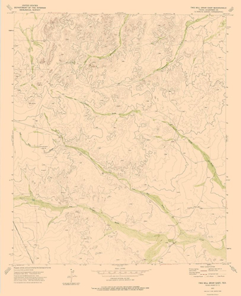 Picture of TWO MILL DRAW EAST TEXAS QUAD - USGS 1973