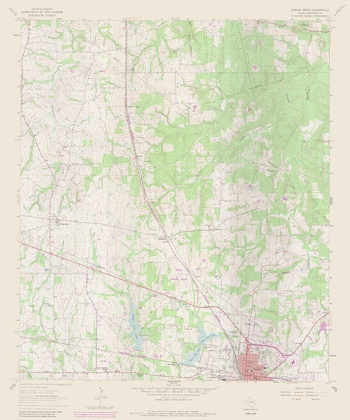 Picture of TEAGUE  NORTH TEXAS QUAD - USGS 1963