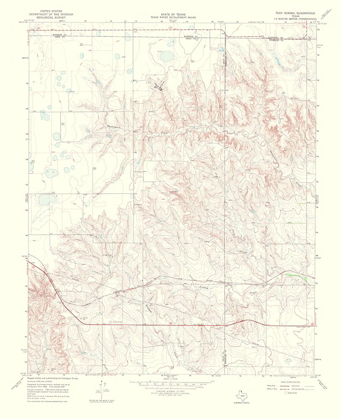 Picture of TODY SCHOOL TEXAS QUAD - USGS 1970