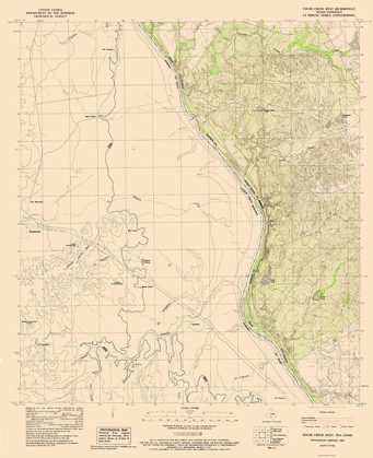 Picture of WEST TOVAR CREEK TEXAS QUAD - USGS 1983