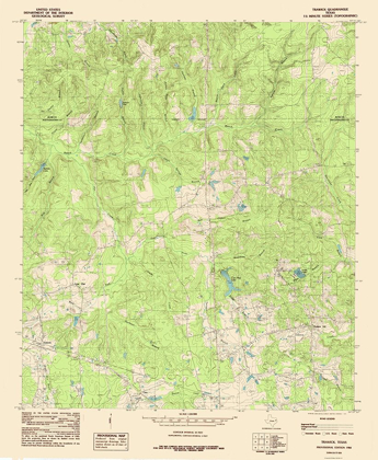 Picture of TRAWICK TEXAS QUAD - USGS 1984