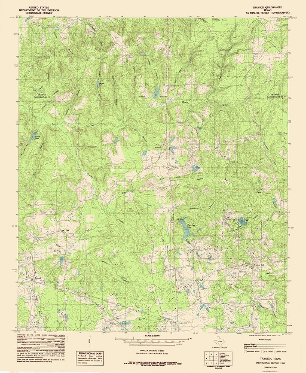 Picture of TRAWICK TEXAS QUAD - USGS 1984