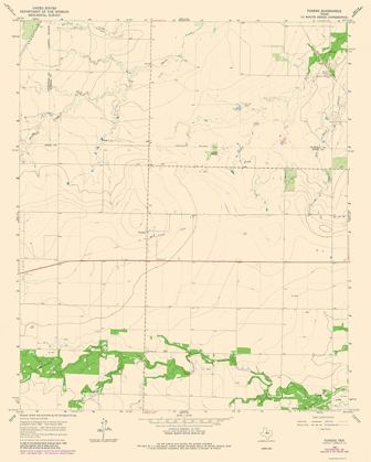 Picture of TUXEDO TEXAS QUAD - USGS 1965