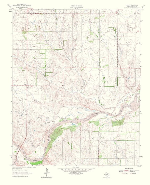 Picture of TWITTY TEXAS QUAD - USGS 1965
