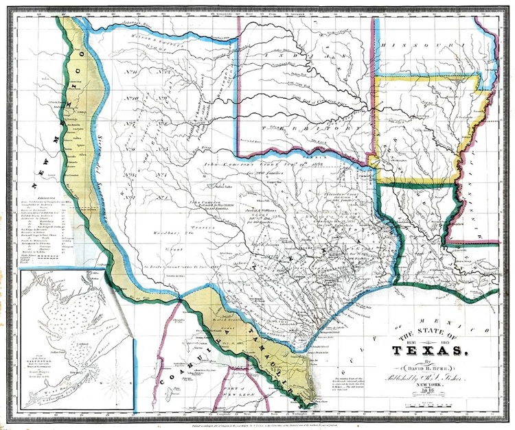 Picture of TEXAS - DAVID BURR 1845