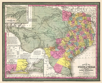 Picture of TEXAS - YOUNG 1852