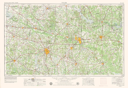 Picture of TYLER TEXAS QUAD - USGS 1956