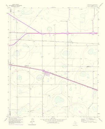 Picture of WASHBURN TEXAS QUAD - USGS 1975